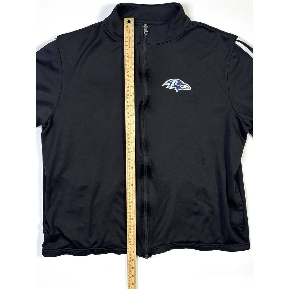 Baltimore Ravens Jacket Men's XL NFL Team Apparel Black Full Zip Football - Picture 4 of 9